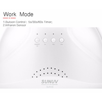 Sunuv-Profesjonalna lampa UV do paznokci, lampka LED do suszenia żelu, maszyna z czujnikiem na podczerwień, 48 W, manicure 3